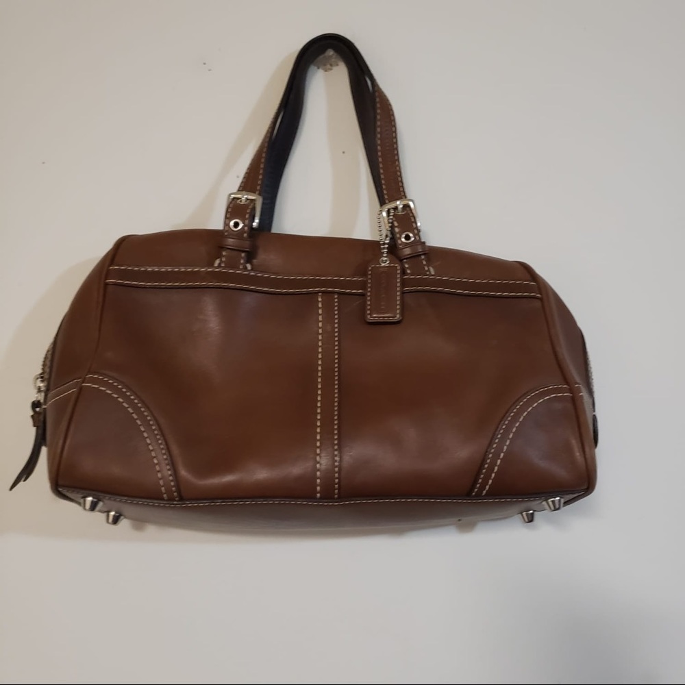 Coach G0793-F11198 Brown Vintage Leather Satchel